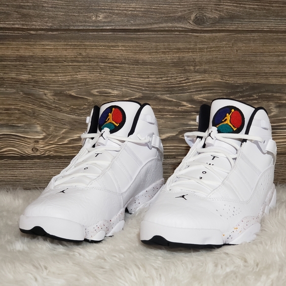 New Nike Jordan 6 Rings 'Paint Splatter' Sneakers - Picture 6 of 8